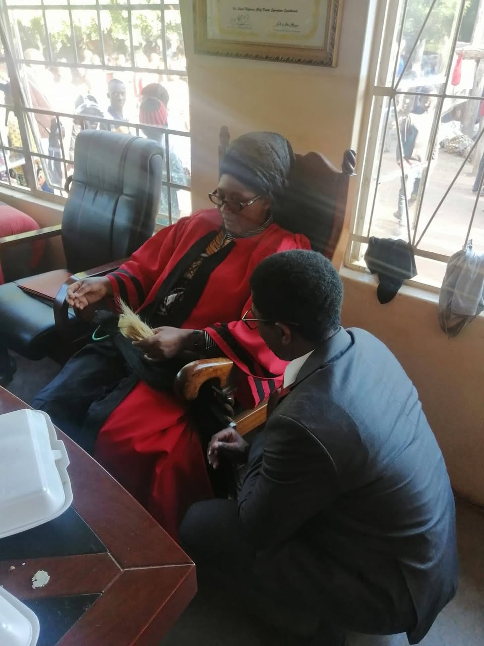 A Courtesy Call on Chief Sinazongwe